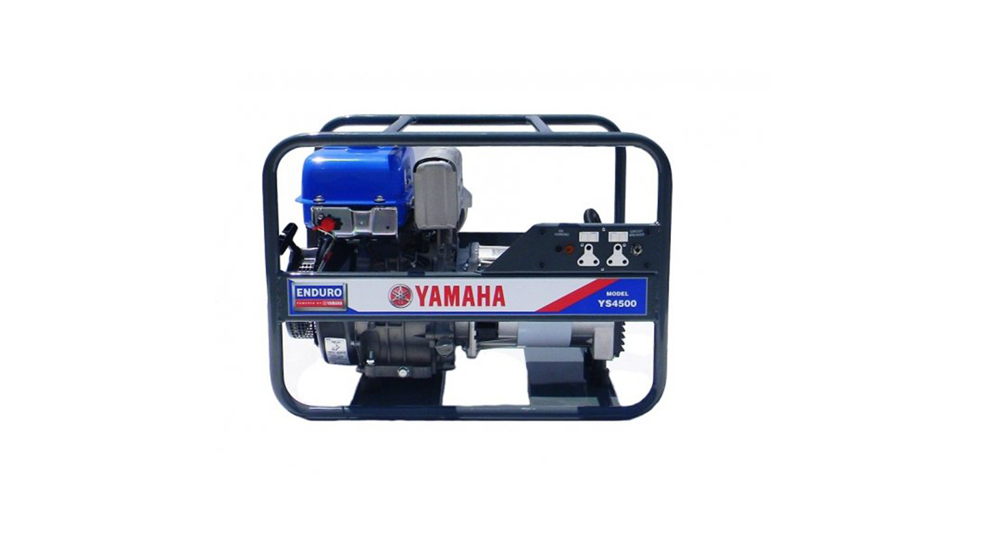 YAMAHA YS2600 GENERATOR  - CONTRACTORS COMPACT:
This max rate AC 2 to 2.3Kva petrol driven generator is compact and high-power with low-fuel consumption. Powered by Yamaha’s 5.5hp engine and complimented with a 2,2Kva Sincro® alternator. Suitable for running power tools and lights.